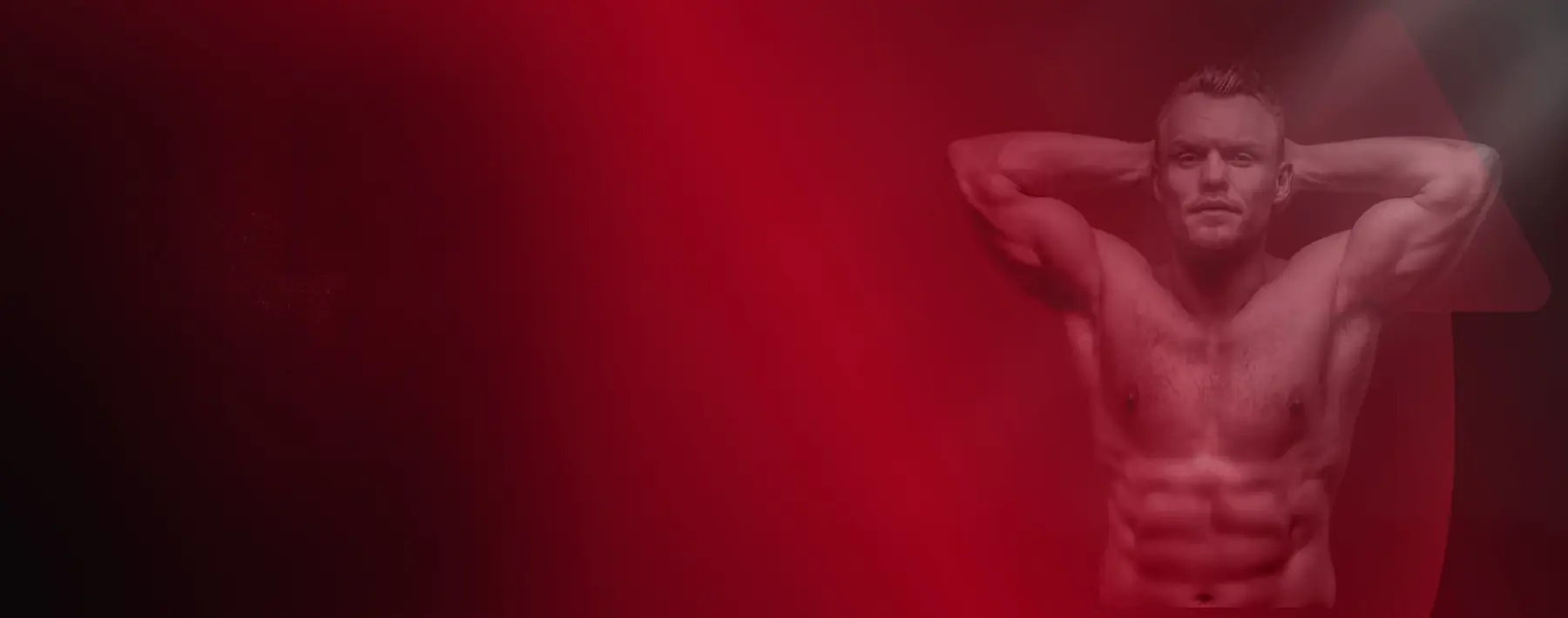 HorseFil brand banner showing an athletic man against a deep red background