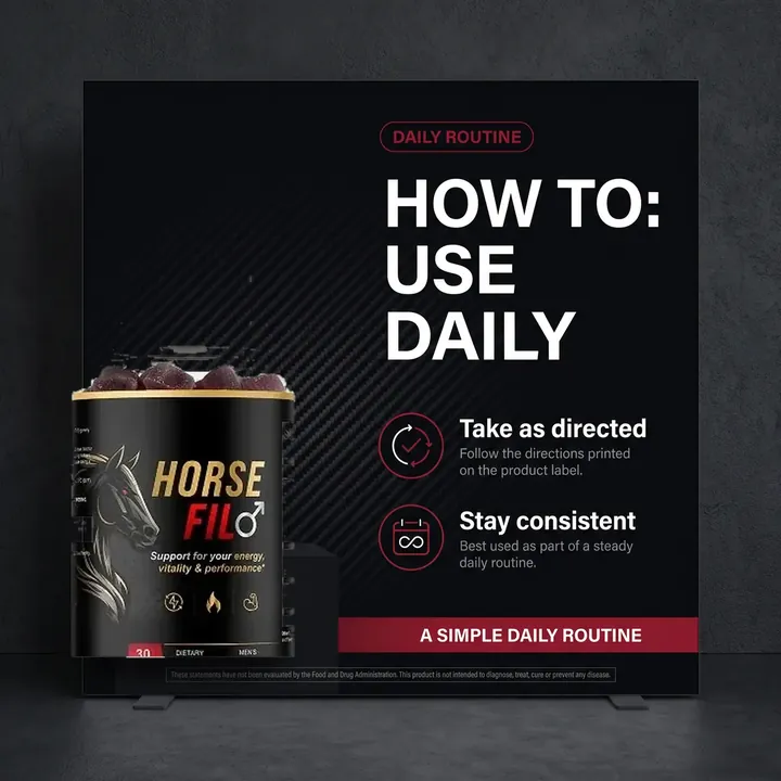 HorseFil how to use daily graphic reading Take as directed and Stay consistent
